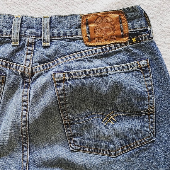 lucky brand dungarees women size 4 whisker - Picture 2 of 3